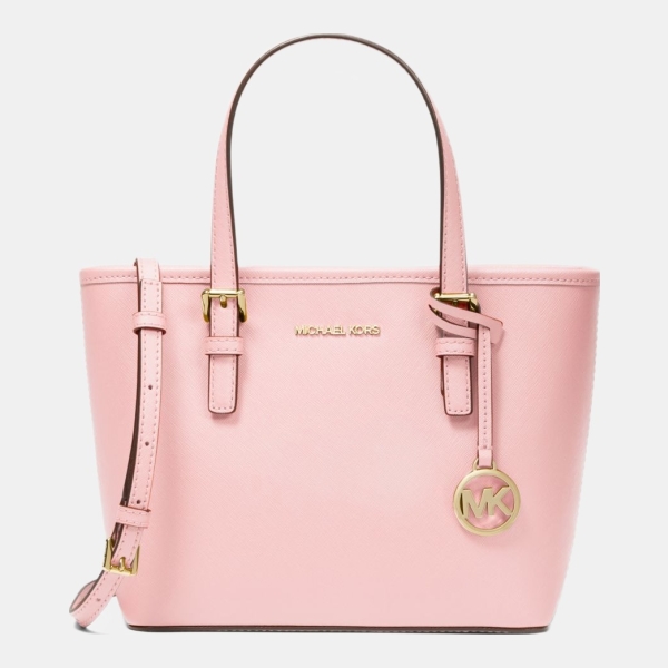 Michael Kors Outlet Jet Set Travel Extra-Small Saffiano Leather Top-Zip Tote Bag
