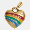 Coach Women's Rainbow Heart Shoelace Charm