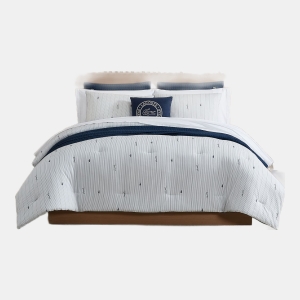 Lacoste Logo Stripe 2-Piece Comforter Set, Twin