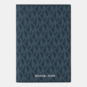 Michael Kors Outlet Logo Passport Wallet - ADMRL/PLBLUE