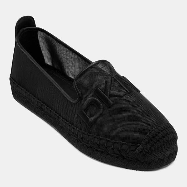 DKNY Women's Mallandra Logo Slip-On Espadrille Flats - Black