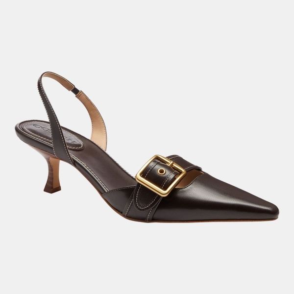 Coach Women's Margot Slingback Pumps - Smooth Leather/Chocolate