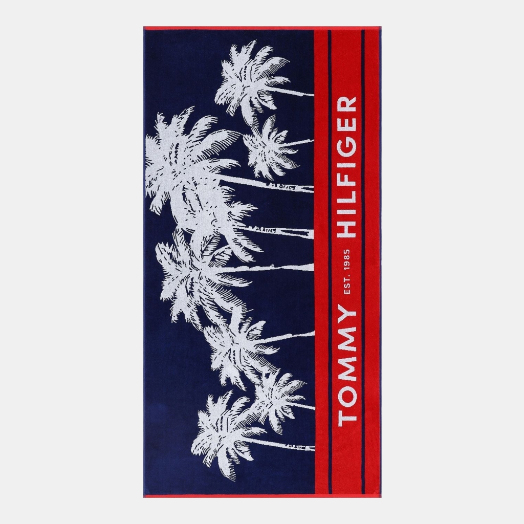 Tommy Hilfiger Boulevard Cotton Beach Towel, 68" x 36"