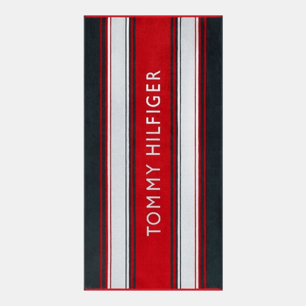 Tommy Hilfiger Hampton Stripe Cotton Beach Towel, 68" x 36"