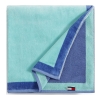 Tommy Hilfiger Colorblock Monogram Cotton Beach Towel, 68" x 36" - Baja Breeze, Royal Blue - Image 3