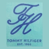 Tommy Hilfiger Colorblock Monogram Cotton Beach Towel, 68" x 36" - Baja Breeze, Royal Blue - Image 4