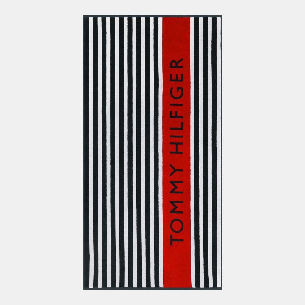 Tommy Hilfiger Leisure Cotton Beach Towel, 68" x 36"