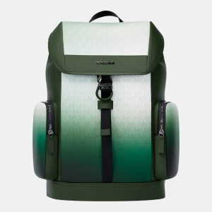 Michael Kors Outlet Cooper Medium Ombré Signature Logo City Backpack