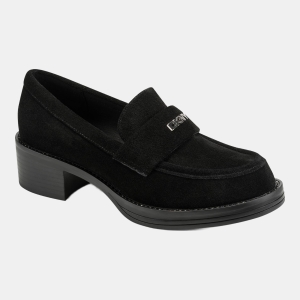 DKNY Women's Civelli Heeled Round Toe Slip-On Loafers - Black