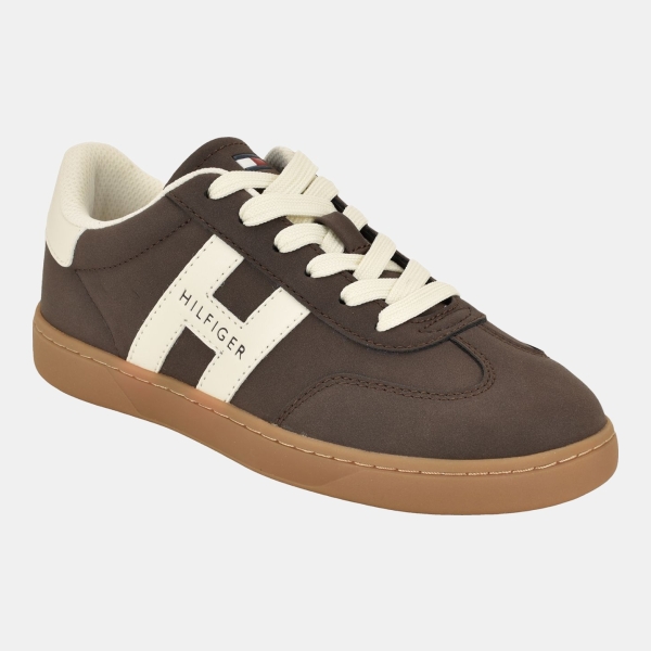 Tommy Hilfiger Women's Maisie Low Profile Lace-Up Sneakers - Dark Brown
