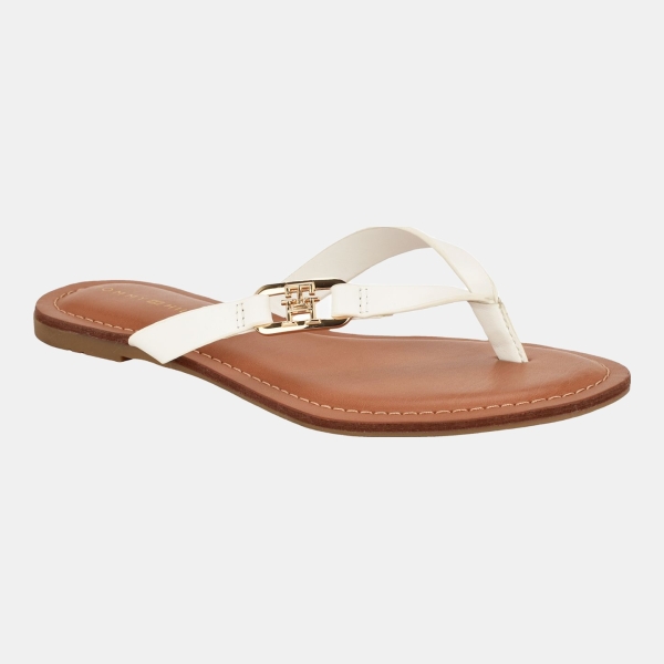 Tommy Hilfiger Women's Leile Flat Thong Sandals - White