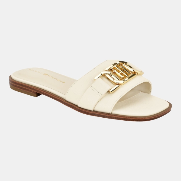 Tommy Hilfiger Women's Trulei Flat Slide Sandals - Ivory