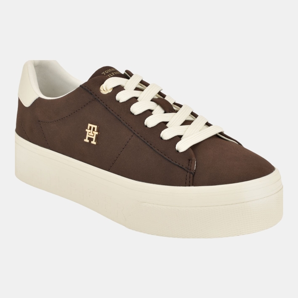 Tommy Hilfiger Women's Brighs Platform Lace-Up Sneakers - Dark Brown