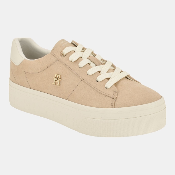 Tommy Hilfiger Women's Brighs Platform Lace-Up Sneakers - Medium Natural