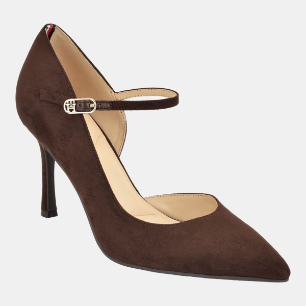Tommy Hilfiger Women's Gefrey d'Orsay Mary Jane Pumps - Dark Brown