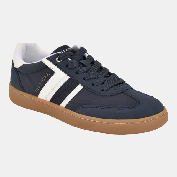 Tommy Hilfiger Women's Madelin Lace-Up T-Toe Sneakers - Dark Blue/White