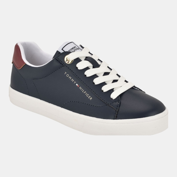 Tommy Hilfiger Women's Lernia Low Profile Lace-Up Sneakers - Dark Blue/Brown