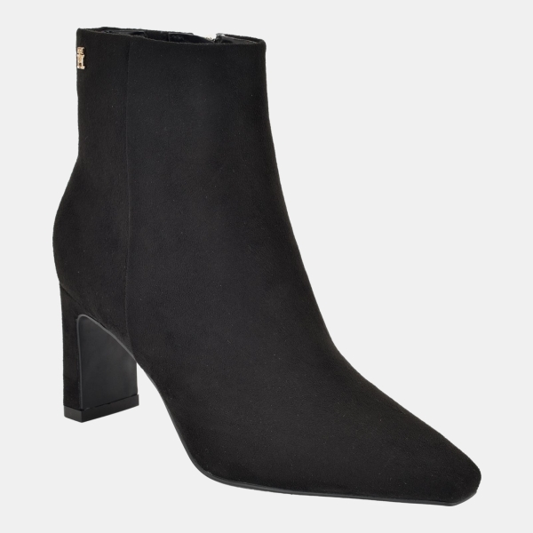 Tommy Hilfiger Women's Eddey Mid Height Block Heel Dress Booties - Black