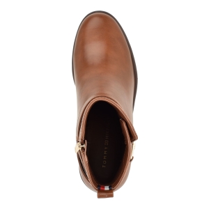 Tommy Hilfiger Women's Idala Ornamented Side Zip Booties - Medium Brown - Image 5