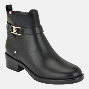 Tommy Hilfiger Women's Idala Ornamented Side Zip Booties - Black