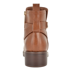 Tommy Hilfiger Women's Idala Ornamented Side Zip Booties - Medium Brown - Image 4
