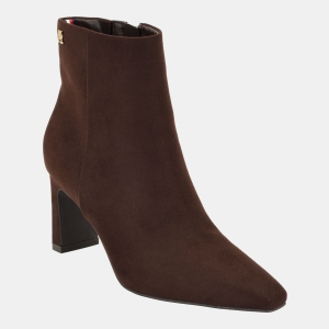 Tommy Hilfiger Women's Eddey Mid Height Block Heel Dress Booties - Dark Brown