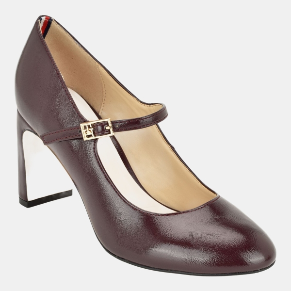 Tommy Hilfiger Women's Sloane Mary Jane Dress Pumps - Dark Red Patent