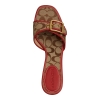 Coach Women's Margot Slip-On Kitten Heel Sandals - Signature Sateen/Khaki/Poppy - Image 5