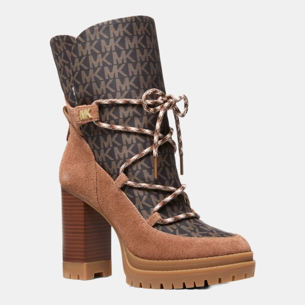 Michael Kors Outlet Culver Mixed-Media Platform Boot