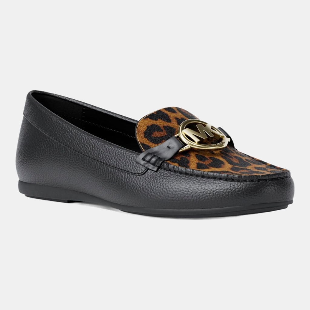 Michael Kors Outlet Fulton Leopard Print Calf Hair Loafer