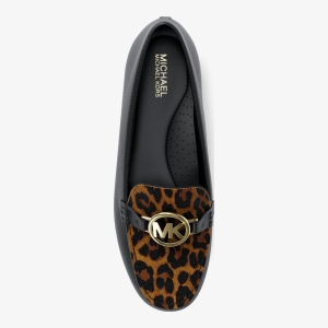 Michael Kors Outlet Fulton Leopard Print Calf Hair Loafer - Image 6