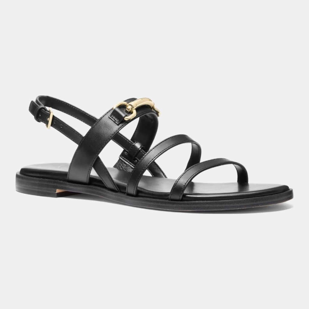 Michael Kors Outlet Carson Leather Sandal