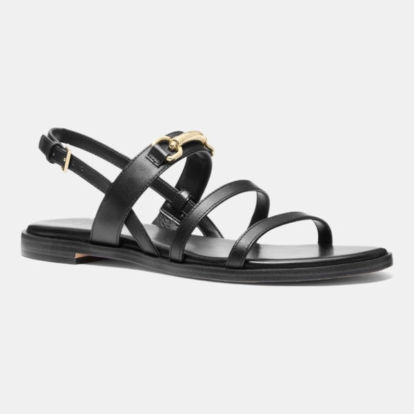 Michael Kors Outlet Carson Leather Sandal