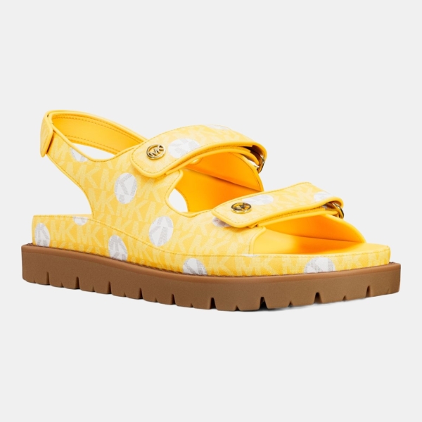 Michael Kors Outlet Holland Polka Dot Signature Logo Sandal