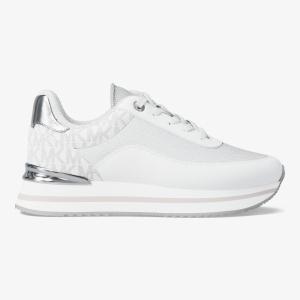 Michael Kors Outlet Hattie Mixed-Media Trainer - Image 3