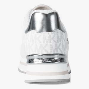 Michael Kors Outlet Hattie Mixed-Media Trainer - Image 5