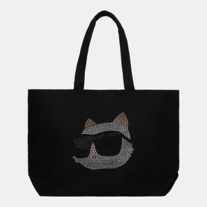 Karl Lagerfeld Ikon Choupette rhinestone shopper
