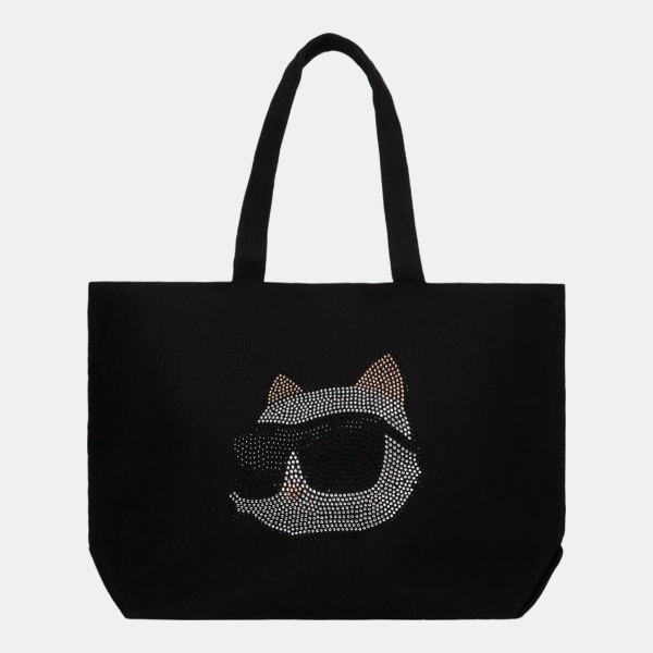Karl Lagerfeld Ikon Choupette rhinestone shopper