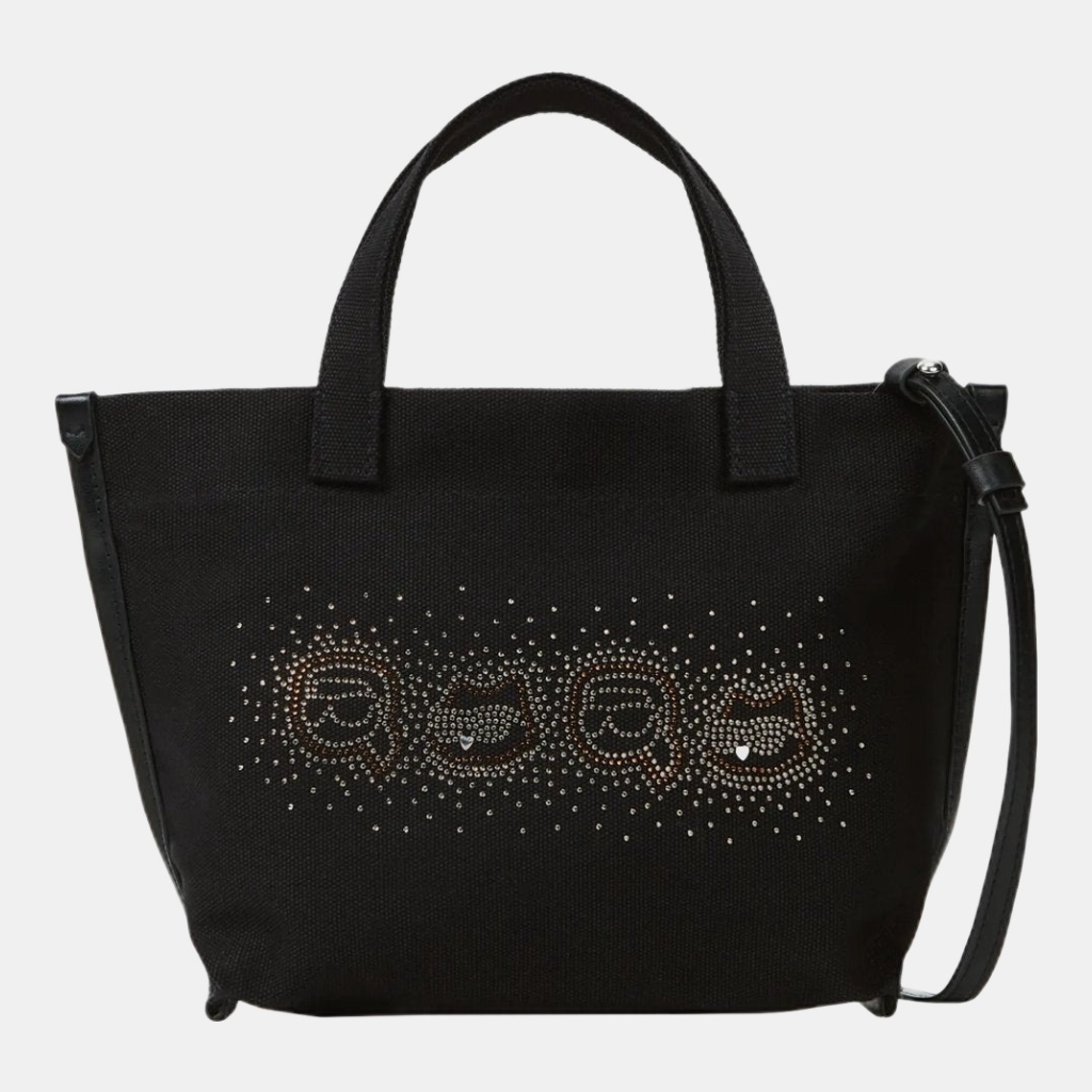 Karl Lagerfeld Ikon rhinestone small shopper
