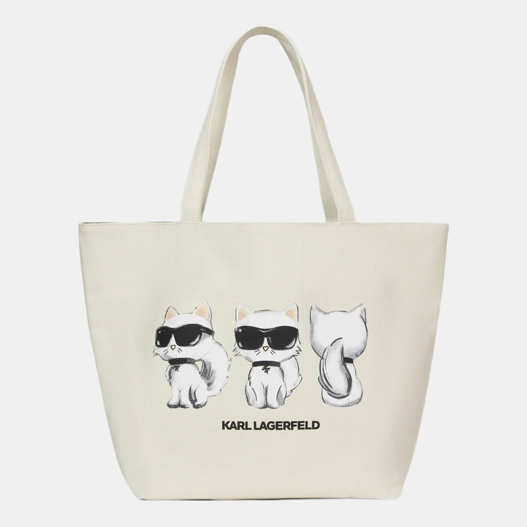 Karl Lagerfeld Ikon Choupette reversible shopper
