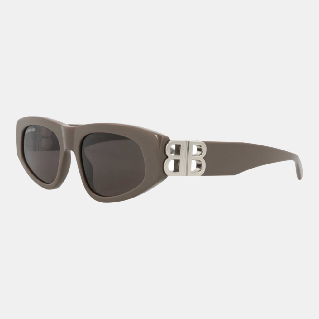 Balenciaga Women's Brown Sunglasses - Brown Silver