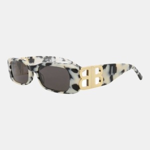 Balenciaga Women's Brown Sunglasses - Havana Gold