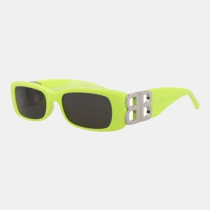 Balenciaga Novelty Women's Yellow Sunglasses - Yellow Silver
