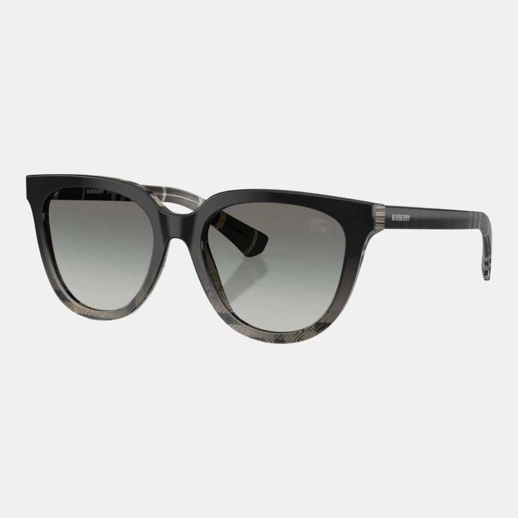 Burberry Women's Grey Square Sunglasses - Checker Grey Gradient