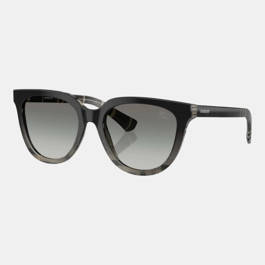 Burberry Women's Grey Square Sunglasses - Checker Grey Gradient