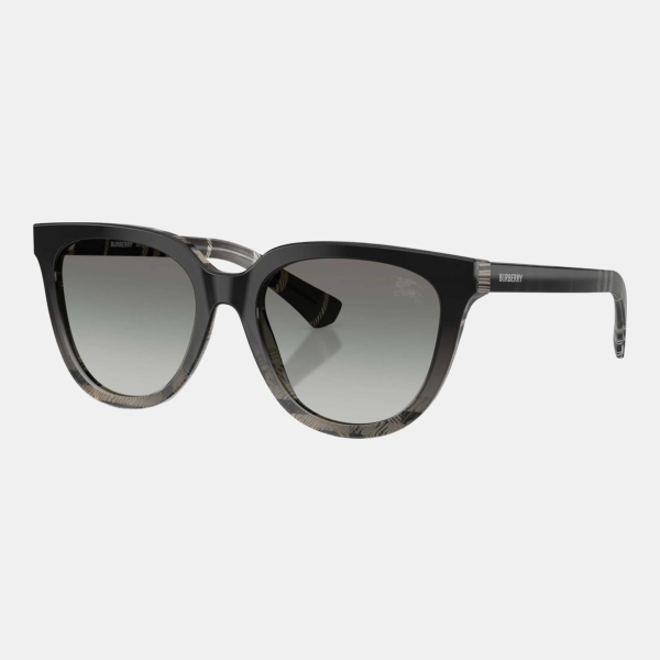 Burberry Women's Grey Square Sunglasses - Checker Grey Gradient