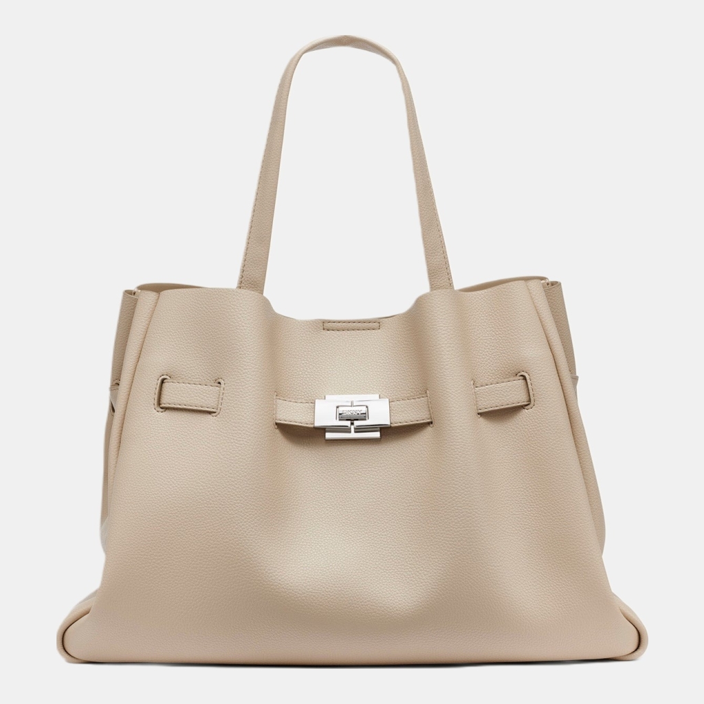 DKNY BRYAR SATCHEL - LIGHT TAUPE
