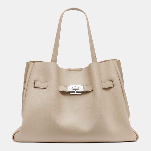 DKNY BRYAR SATCHEL - LIGHT TAUPE