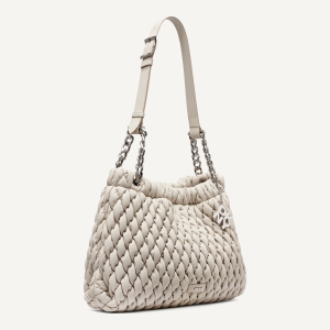 DKNY RAYA SHOULDER BAG - Light Taupe - Image 3