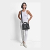DKNY HADLEE SMALL LOGO TOTE - BLACK/GOLD - Image 3